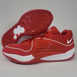 Nike KD 16 TB Low University Red Size 8.5 Basketball Shoes White New Sneakers